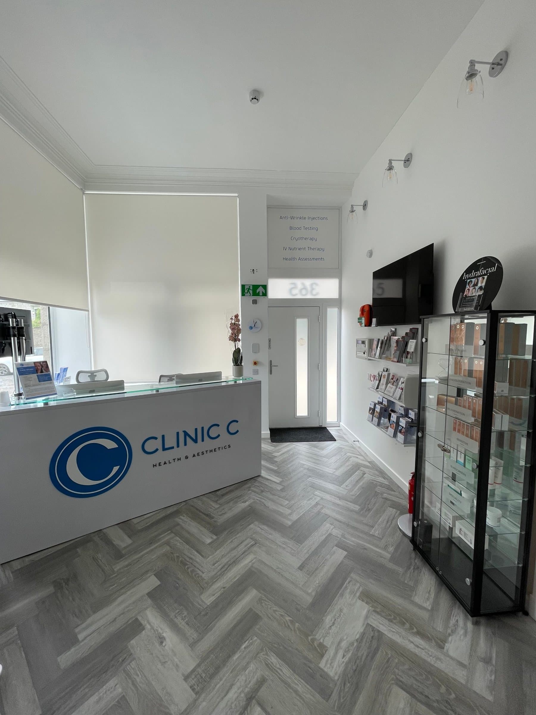 Reception at Clinic C, Holburn Street